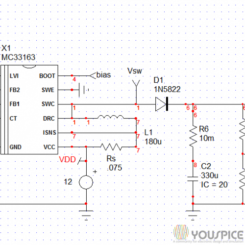 Dcdc Boost Converter 5v 14v Youspice