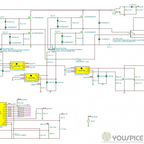 UCC28950 Phase Shifted Full Bridge Controller YouSpice