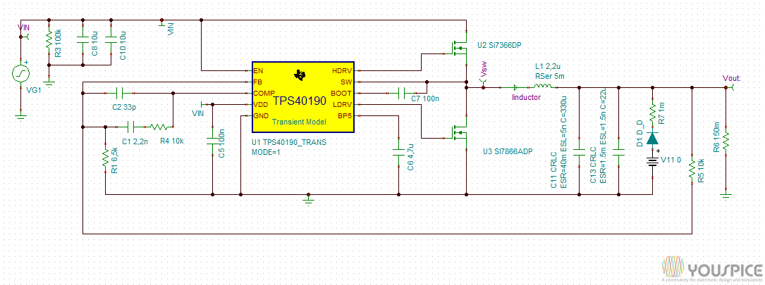12v To 1 5v Buck Converter Youspice - 