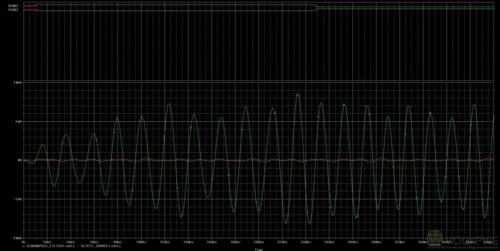 filtered signal changes from 45mhz to 55mhz